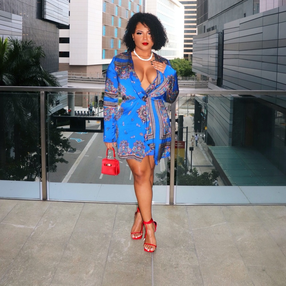 Blue party dress